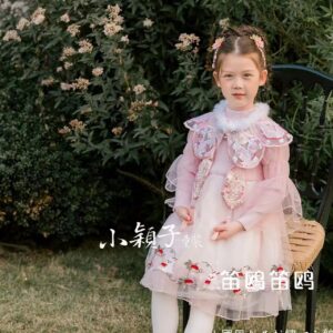 🔥【台灣現貨】🔥秋冬款 新款 中國風兔子刺繡公主紗裙 連衣裙