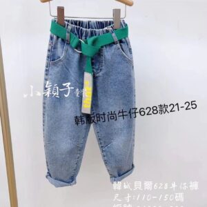 【台灣現貨】中大童 韓城貝爾628牛仔褲