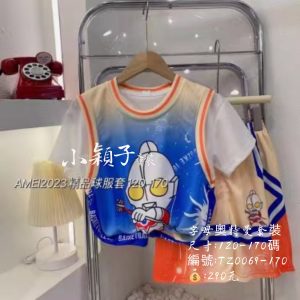 【台灣現貨】中大童字母奧特曼套裝