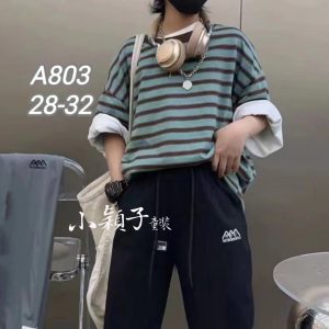 【台灣現貨】大童 男女童刺繡字母RCI小貼標九分褲