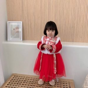 🔥【台灣現貨】🔥漢服秋冬加絨兩件套裙 810032-115