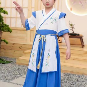 🔥【台灣現貨】🔥中大童 男童 國風漢服裙550011-225