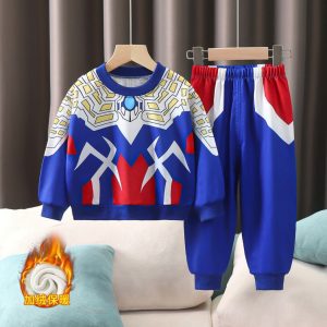 🔥【台灣現貨】🔥兒童奧特曼加絨衛衣套裝620002-150